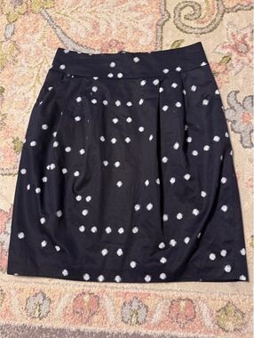 H&M pleated polka dotted skirt